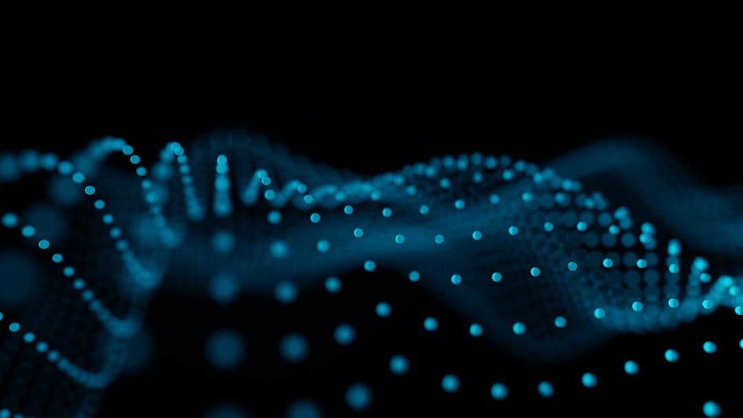Technology category cover - abstract wave on dark background