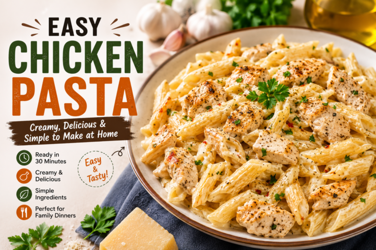 Easy Chicken Pasta Recipe: Creamy Delicious & Simple to Make at Home