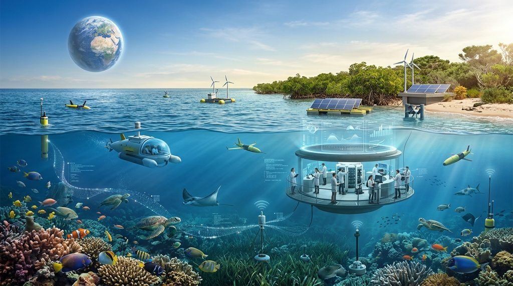 Scientists monitoring the future health of Earth's oceans
