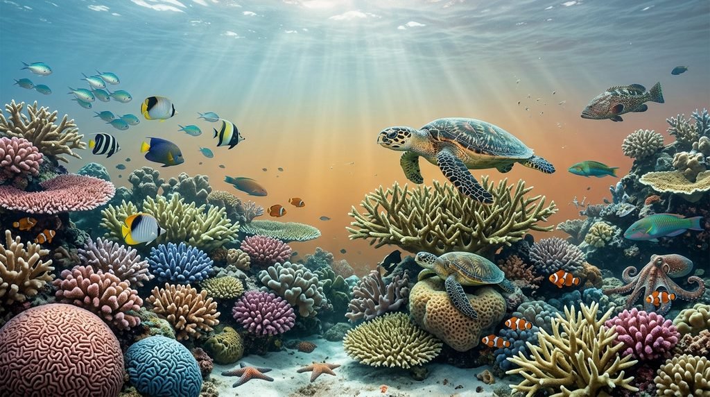 Marine life affected by rising ocean temperatures
