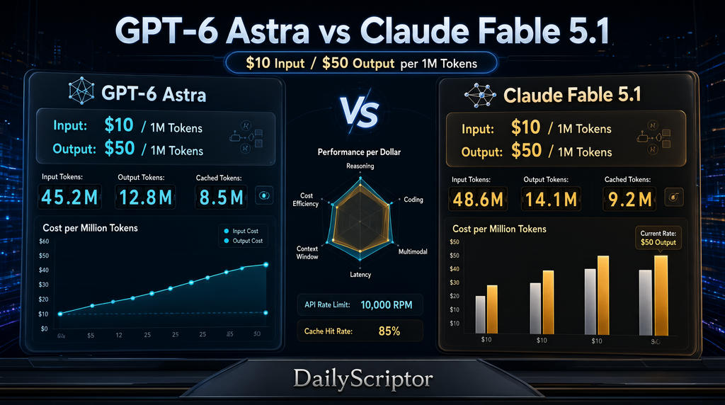 GPT-6 Astra vs Claude Fable 5.1 API pricing comparison