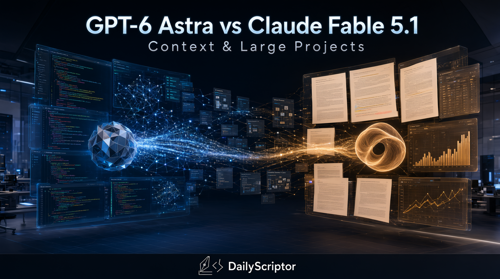 GPT-6 Astra vs Claude Fable 5.1 for context and large projects