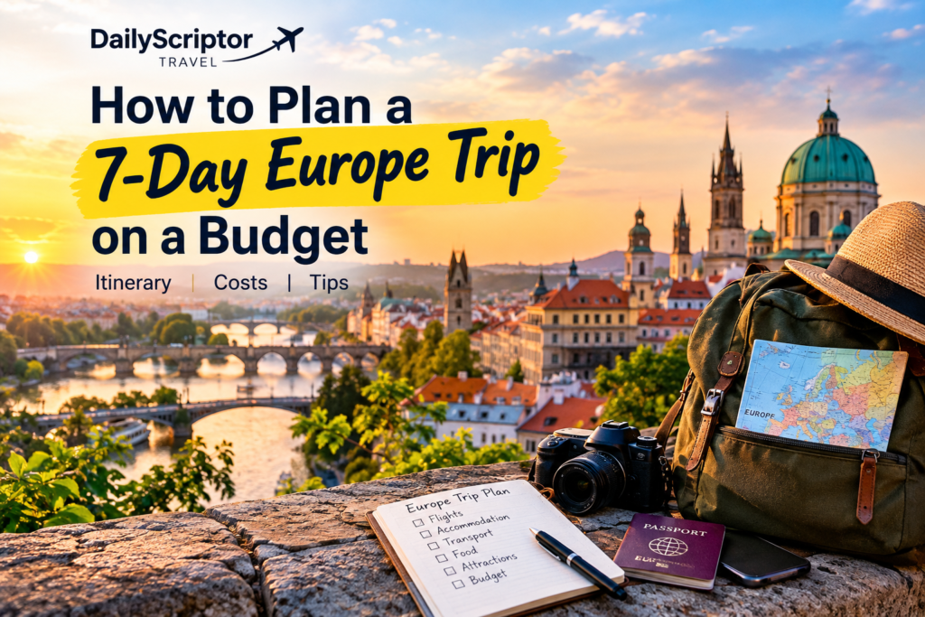 how to plan a 7-day Europe trip on a budget